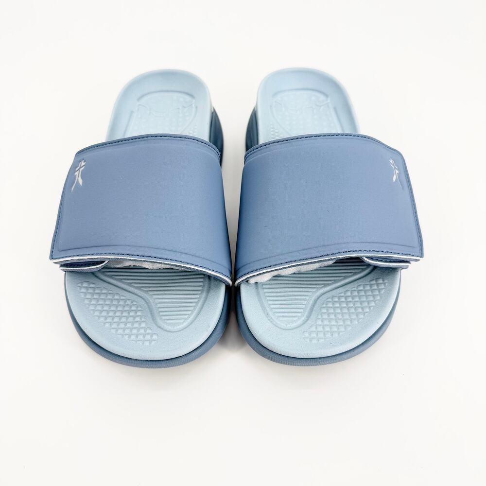 KURU Moment Recovery Slides Women 6 Blue Fog NIB Plantar Fasciitis Arch Support - Picture 2 of 9